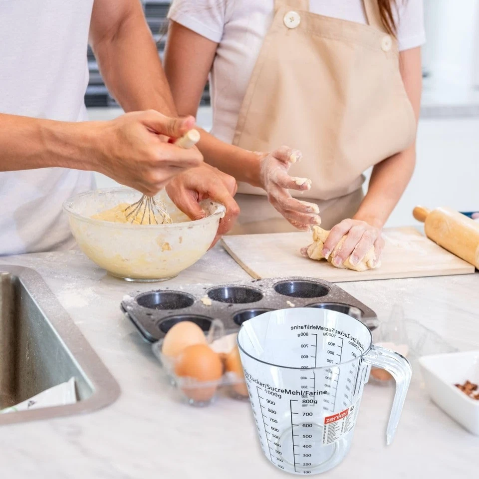 008811 Misuratore 1L, Plastica, Trasparente, 17 X 15,5 X 11,7 Cm - Immagine 2 di 4