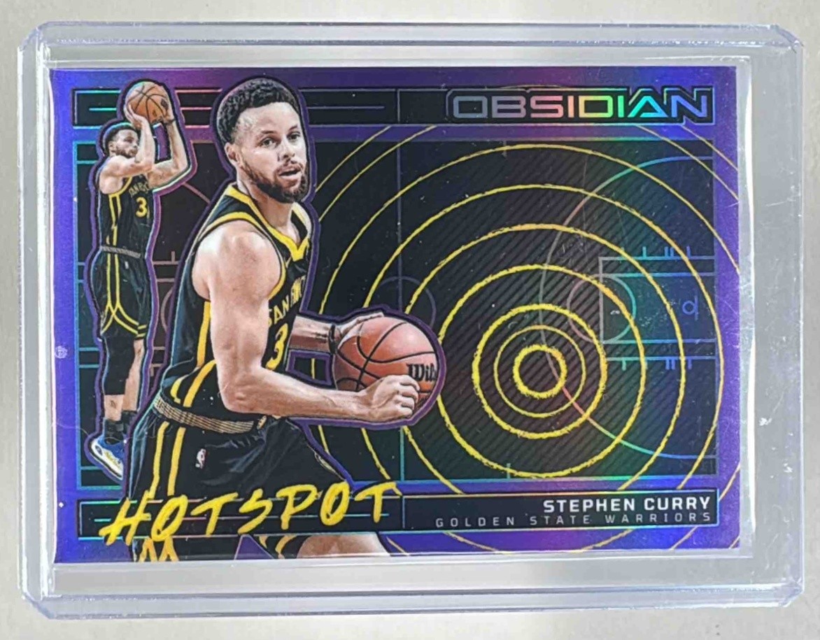 Stephen Curry 2023 Panini Obsidian #19 Purple /49