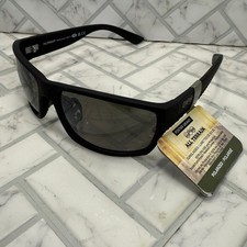 NWT Foster Grant All Terrain Sunglasses AT 9 Blk POL Black Wrap Frames
