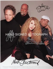 FLEETWOOD MAC BAND AUTOGRAPHED 8 1/2 X 11 PHOTO / COA