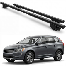For Volvo Xc60 2009-2017 Roof Rack Cross Bars Black Aluminum Pair