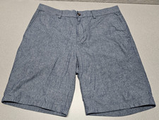 Old Navy Ultimate Slim Chinos Mens Size 34 Blue Built-In Flex Shorts Stretch