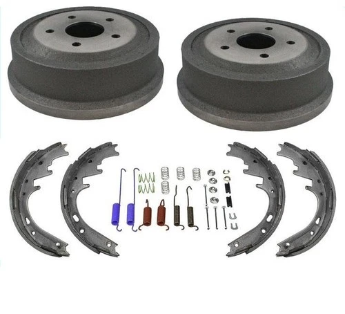Fits 2000-2001 Dodge Ram 1500 (2) Rear Brake Drums & Brake Shoes + Springs 4 Pcs