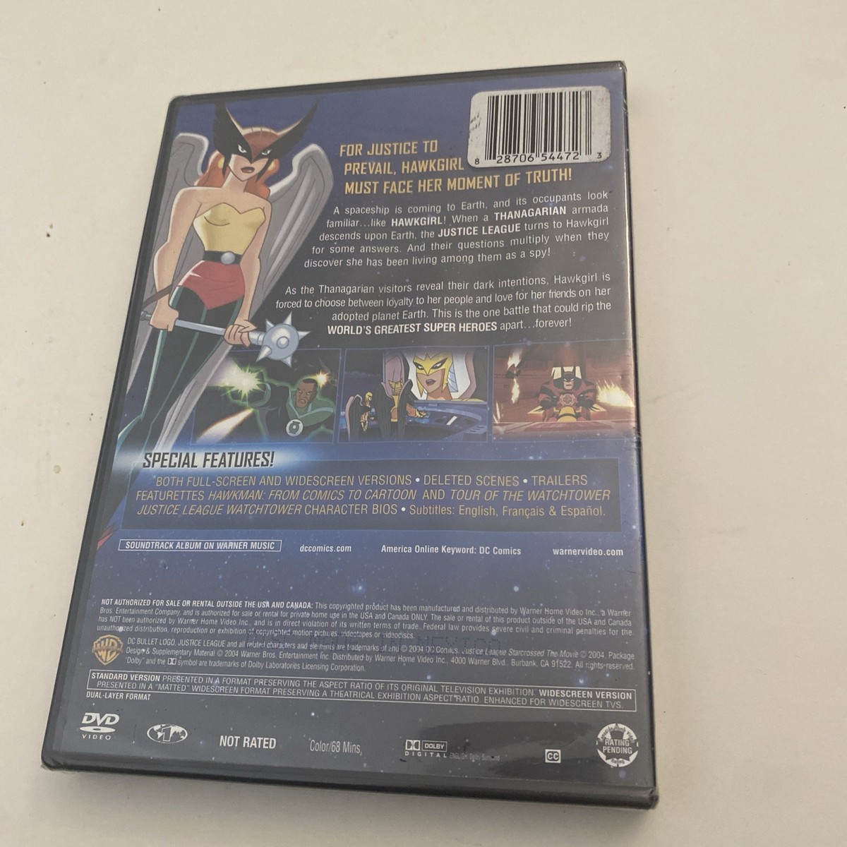 Justice League - Star Crossed: The Movie (DVD, 2004) for sale