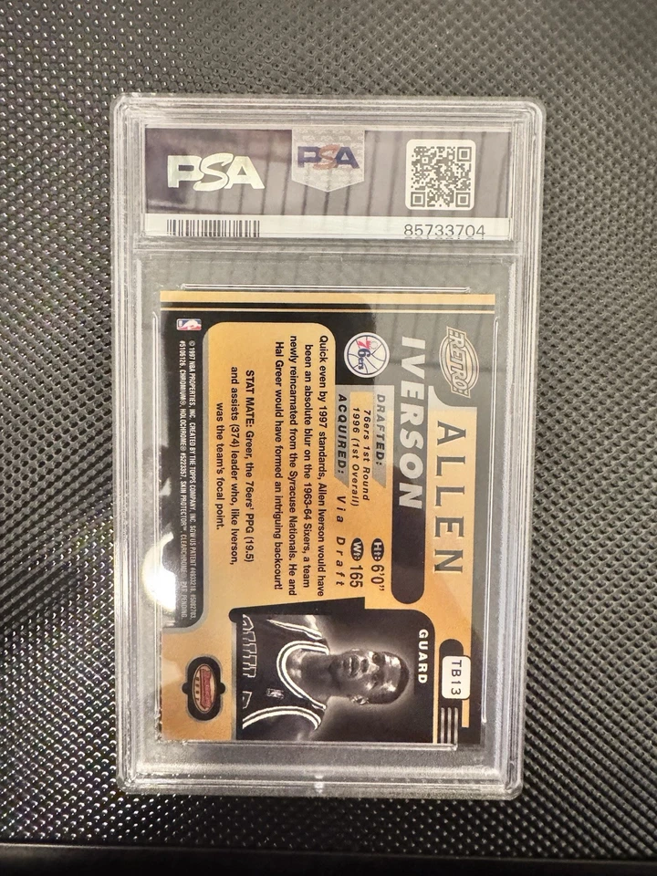 1996 Bowmans Best Retro Allen Iverson Auto - Imagem 2 de 2