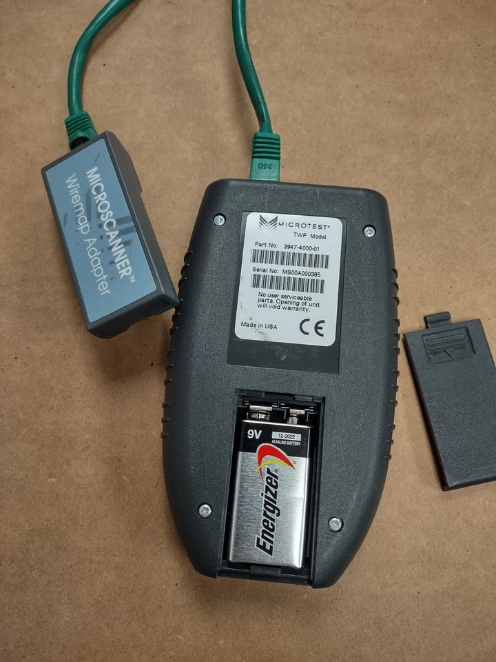 Fluke networks  Microtest Microscanner Pro Cable Tester + WIREMAP adapter - Image 3 of 4