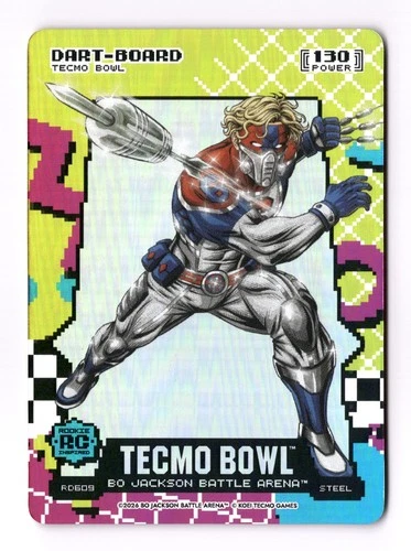 Battle Arena TECMO BOWL Dart-Board RC Jaxson Dart 80s 8-bit Rad Battlefoil Steel