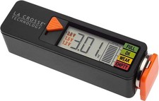 La Crosse 911-65557-INT Portable Digital Battery Tester,Black Black