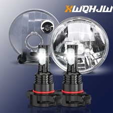 Pair For 2014 15 Gmc Sierra 15002015-19 2500hd 3500hd Bumper Led Fog Lights Kit