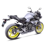 Échappement SBK LV-10 Yamaha MT-10 silencieux de carbone et titane