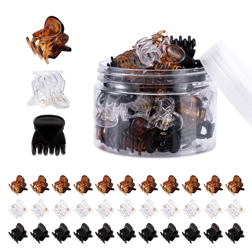 36 Pcs Mini Hair Claw Clips, Strong Grip for Kids & Adults, 3 Colors, Multifunct