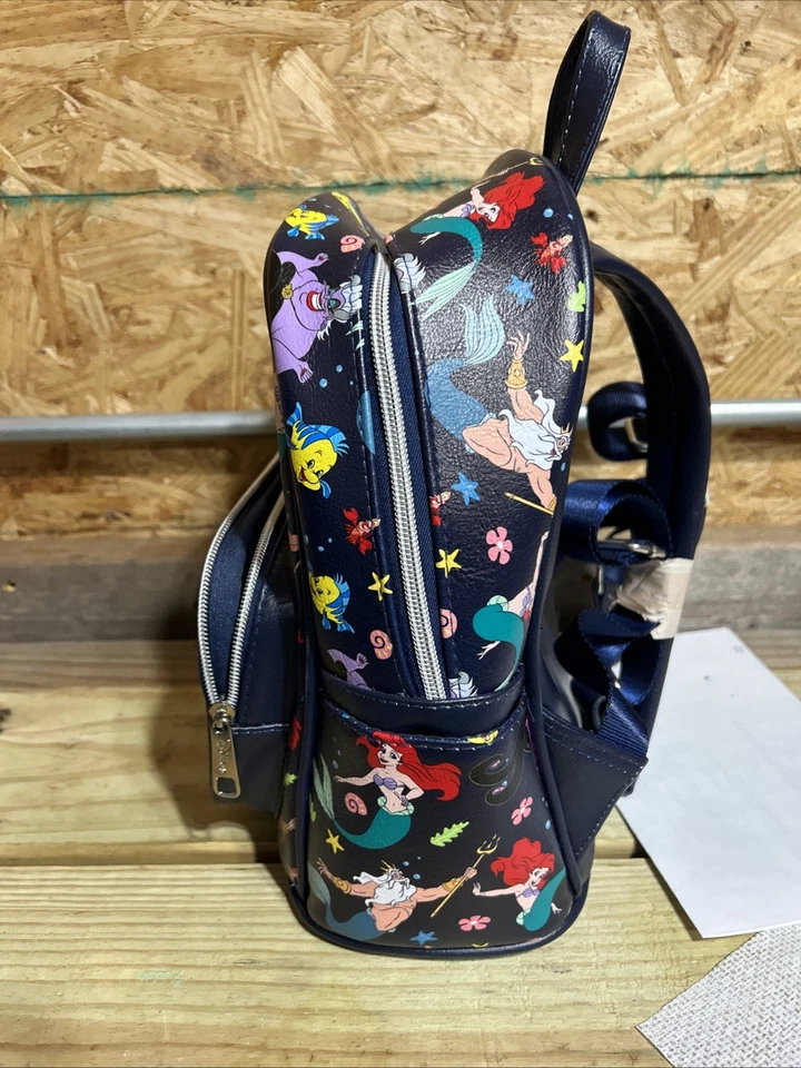 Мини-рюкзак Loungefly Disney Storybook The Little Mermaid Under the Sea НОВЫЙ - Изображение 4 из 4