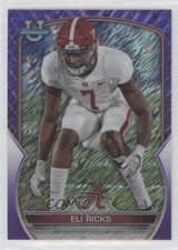 2022 Bowman U Chrome Purple Shimmer Refractor Eli Ricks #28 0c2