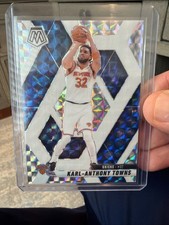 2024-25 Panini Mosaic Karl-Anthony Towns White Mosaic #/35 Knicks🔥📈