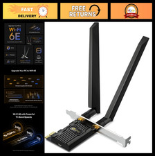 TP-Link WiFi 6E Intel AX210 AXE5400 PCIe WiFi Card for Desktop PC - Archer TXE7