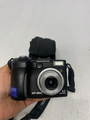 Olympus SP-350 Digital Point Shoot Camera 8.0 Mega Pixels Black With Case