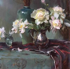 Daniel Gerhartz, STILL LIFE WITH SILVER, Paper Serigraph, ARTIST PROOF A/P#1/10