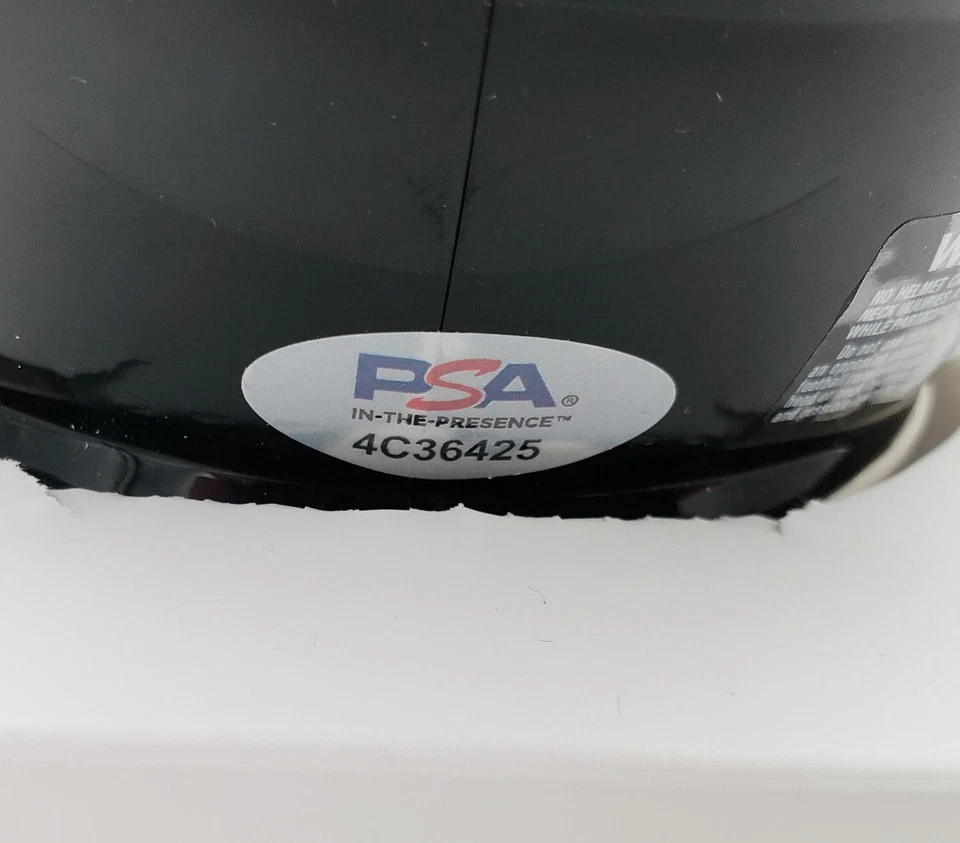 小布莱恩·罗宾逊签名华盛顿指挥官迷你头盔 (PSA) 第三轮 Pk — 第 2/4 张图片