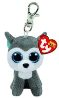 "Ty Glubschi Beanie Boos Clip AnhäNger Husky / Hund \" Slush \""