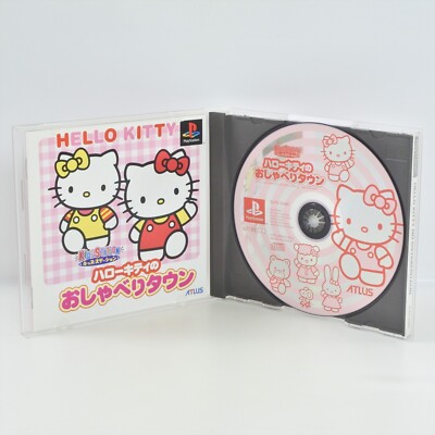 HELLO KITTY NO OSHABERI TOWN PS1 Playstation For JP System 2290 p1