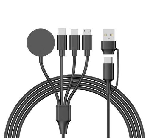 4in1 Multi USB Charger Charging Cable Cord For Apple Watch iPhone iWatch Type-C - Picture 12 of 13