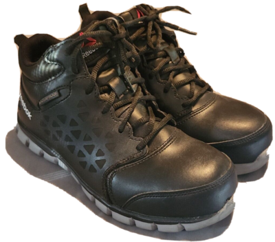 Reebok Sublite Cushion Mens Sz 6W Work Boots RB4144 Black  display picture 2