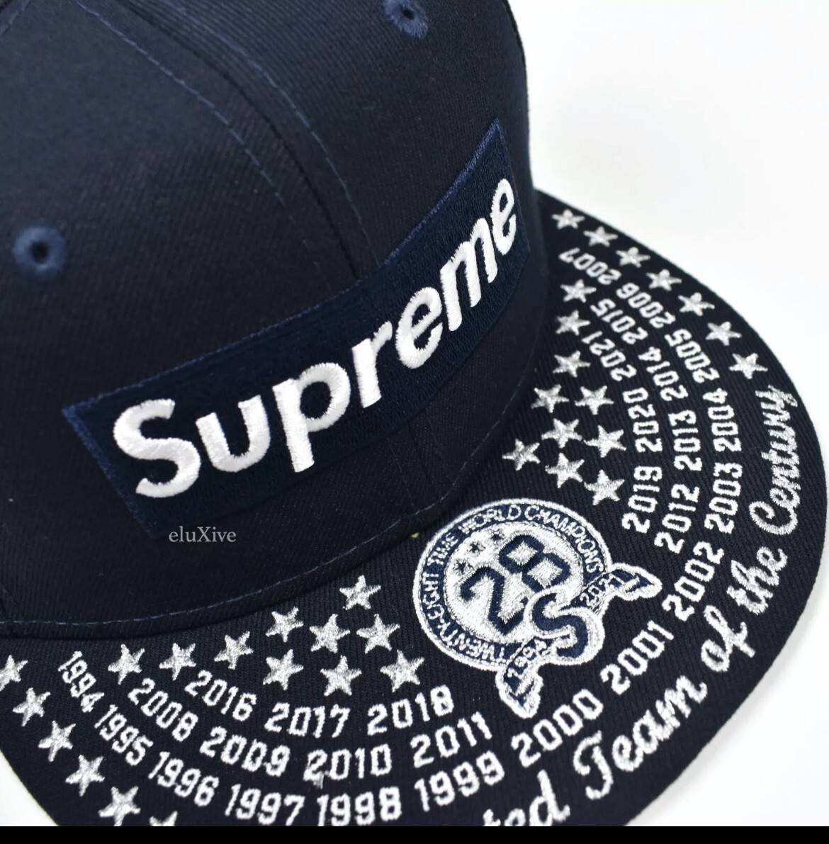 Supreme Undisputed Box Logo New Era Fitted Hat Black FW21