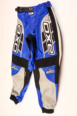 AXO Sport Supercross Motocross Pants Size: 18 MX03 Blue/Black/Gray