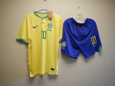 NEYMAR DA SILVA SANTOS JR  BRAZIL  NIKE VAPOR MATCH HOME JERSEY WITH PANTS LG.
