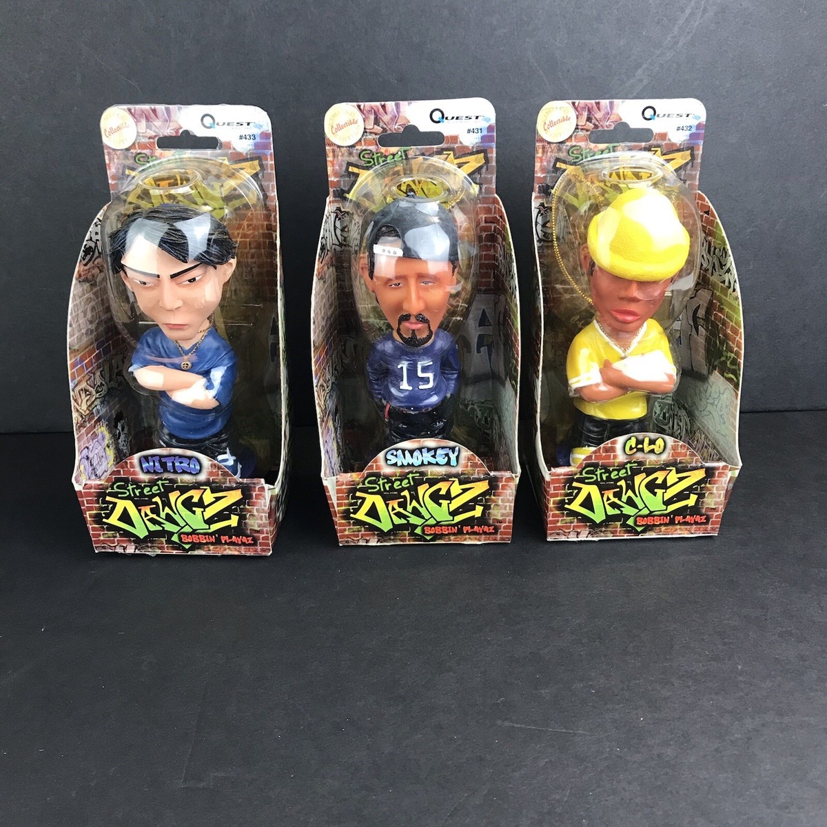 Lot 3 NIB Vintage Quest Homies Street Dawgz Bobbin Playaz