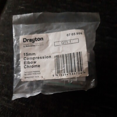 Drayton 15mm Kompression - Chrom
