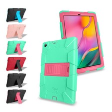 For Samsung Galaxy Tab A 10.1" 2019 T515/T510 Plastic Silicone Hybrid Cover Case