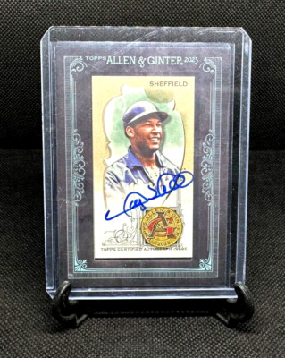 GARY SHEFFIELD 2023 Topps Allen & Ginter Framed Mini Black Frame Auto /25