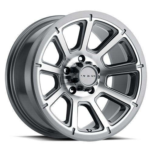 Vision Off-Road 353 Turbine 16X8 6X139.7 0mm Gunmetal Machined Face