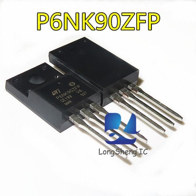 10PCS STP6NK90ZFP P6NK90ZFP N-channel 900V 1.56Ω 5.8A MOSFET TO-220F NEW #A6-29