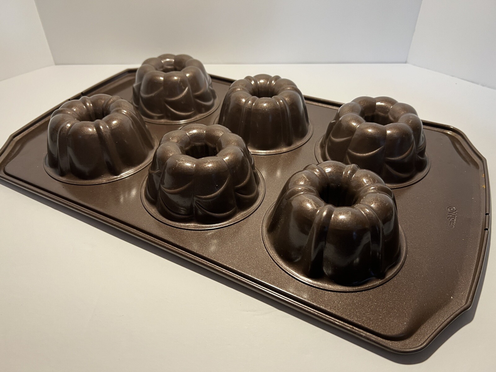 Vintage Wilton Mini Bundt Cake Pan 6 Cavity Nonstick Heavy Aluminum eBay