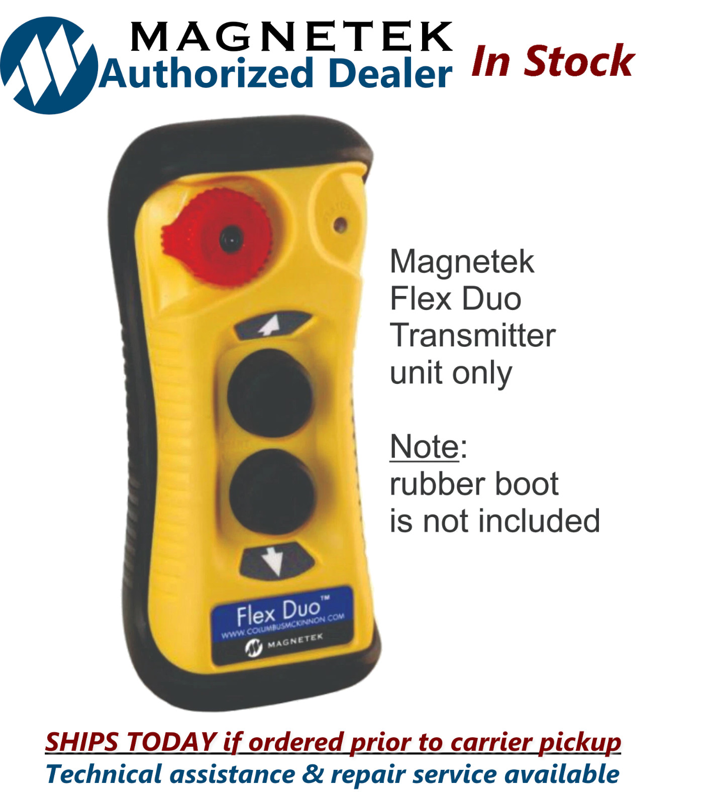 New Magnetek Flex Duo handheld transmitter ONLY - for Hoist Radio Remote Control