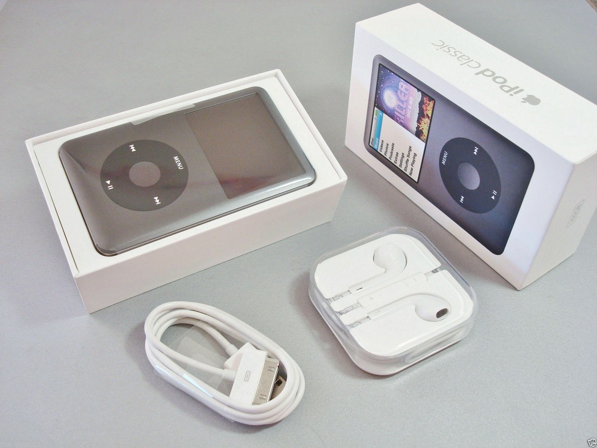Newest, Apple iPod Classic 7th Gen 160GB Black/Silver MP3