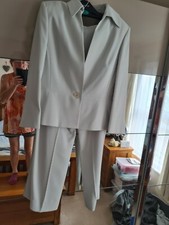 Trouser Suit. Fully Lined. Size 12. Light Green. Worn Once Only.