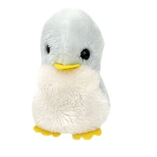 Animal Fair Blue Baby Chick Duckling Plush Bean Bag Stuffed Animal Korea 6"