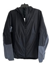 On Cloud Womens Insulator Full Zip Lightweight Jacket Black/Gray Size Large