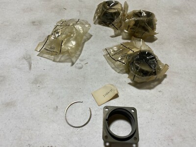 4x Amphenol MIL-Spec 97-3102A-32 Box Receptacle Solid Backshell, NOS