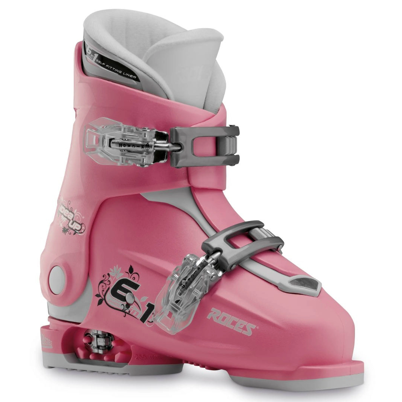 Roces IDEA Up Junior Ski Boots, 19.0 22.0 MP, Size Adjustable Youth