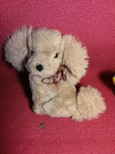 Vintage 10" sitting COCKER SPANIEL Tan PLUSH STUFFED ANIMAL TOY