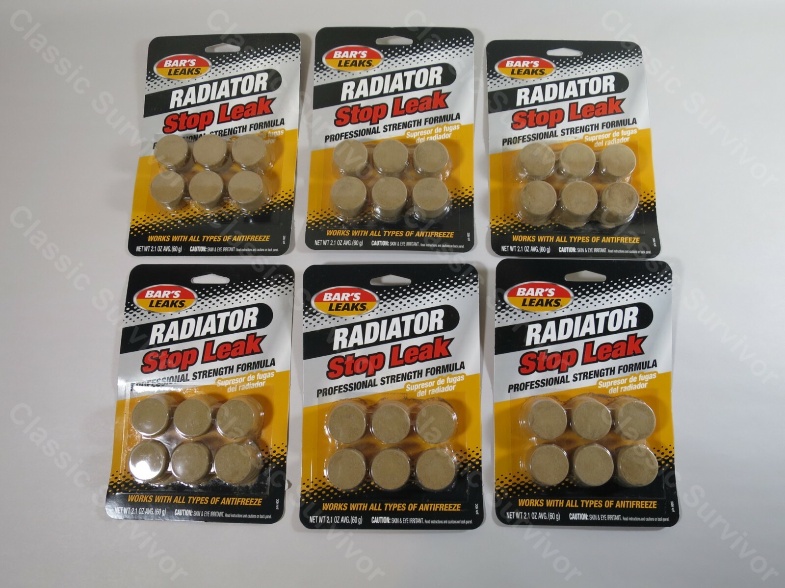 Bar's Leaks HDC Radiator Stop Leak Tablet 60 Grams Case of 6 Cards