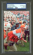 Phillip Fulmer Signed Photo (PSA) Coach Tennessee Vols 1993 Hall of Fame Bowl