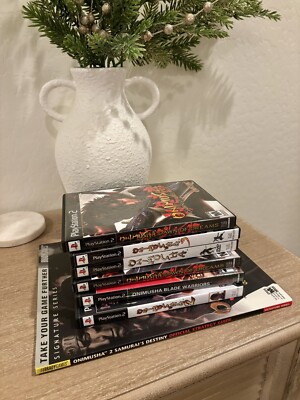 Onimusha PS2 / Complete Set / CIB / Manuals / Cases / Rare / Vintage / Classic!
