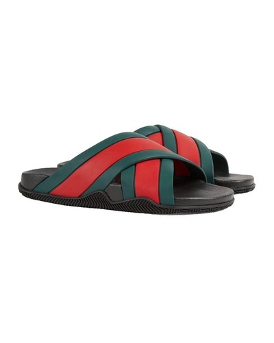 GUCCI 746299 Multicolor Run Sandal G Jacquard Canvas Men display picture 3