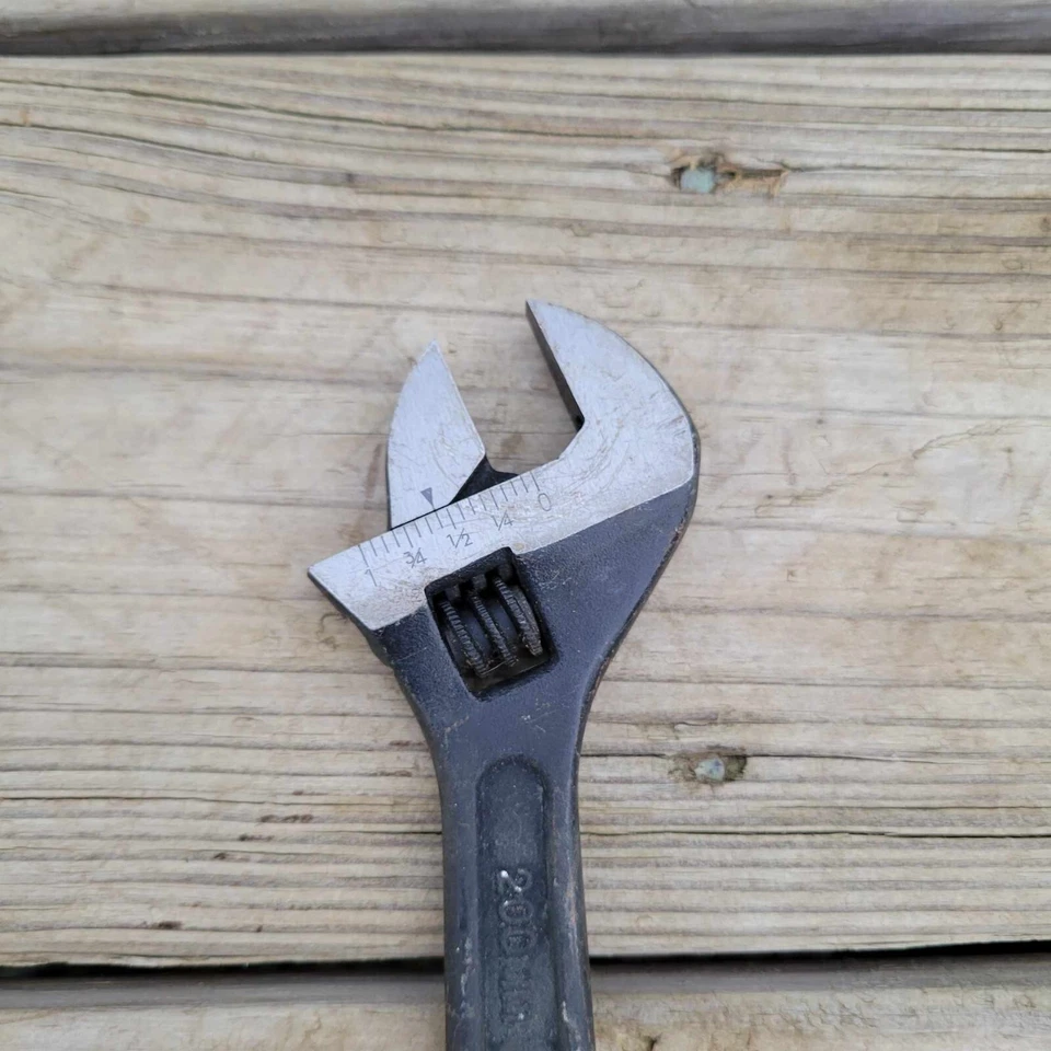 Llave Ajustable Cobalto Vintage 8" 200mm Gota Forjada Herramienta Ajustable Crecent Foto 4 de 4