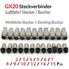 GX20 Steckverbinder Luftfahrt Stecker Buchse ...